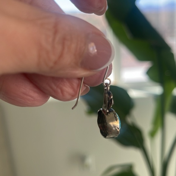 Israel sterling silver Topaz Earings - Picture 5 of 10